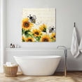 thumbnail image 2 of Canvas Print Wall Art Oil Paintings Vintage Yellow Sunflower Bees Picture Prints Artwork for Living Room Kitchen Bathroom Bedroom, 2 of 9