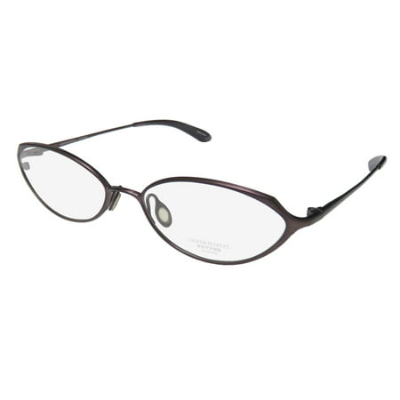 New Oliver Peoples Poise Womens/Ladies Designer Full-Rim Titanium Matte Purple Famous Designer Genuine Titanium Frame Demo Lenses 51-16-130 Eyeglasses/Eye Glasses