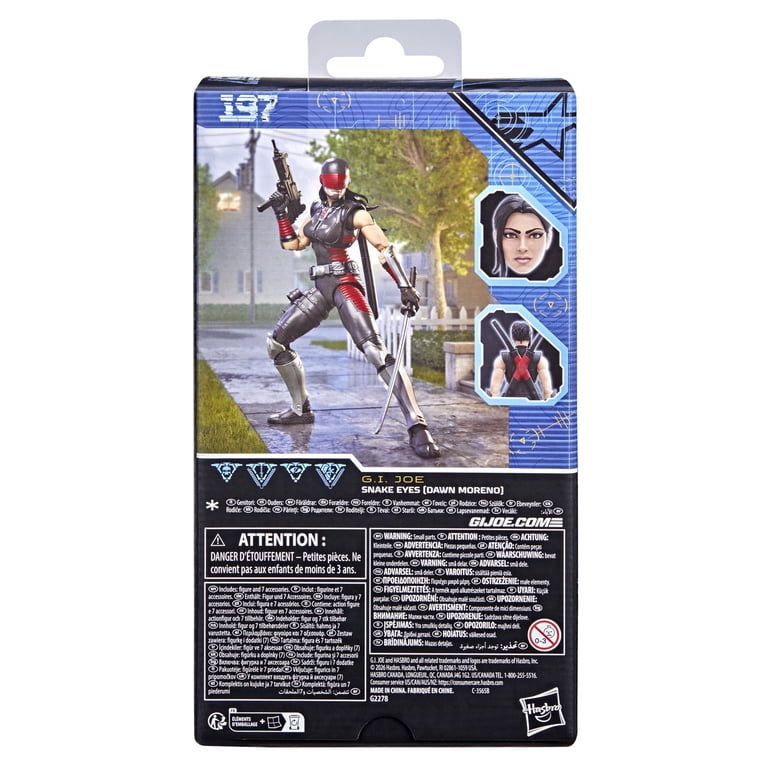 G.I. Joe Classified Series 197, Snake Eyes (Dawn Moreno), 6 Inch