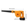 thumbnail image 2 of Soplador eléctrico de litio recargable Nikou 21 V Soplador de hojas inalámbrico de litio 3000 mAh máquina sopladora de polvo industrial pequeña de gran potencia, 2 of 7