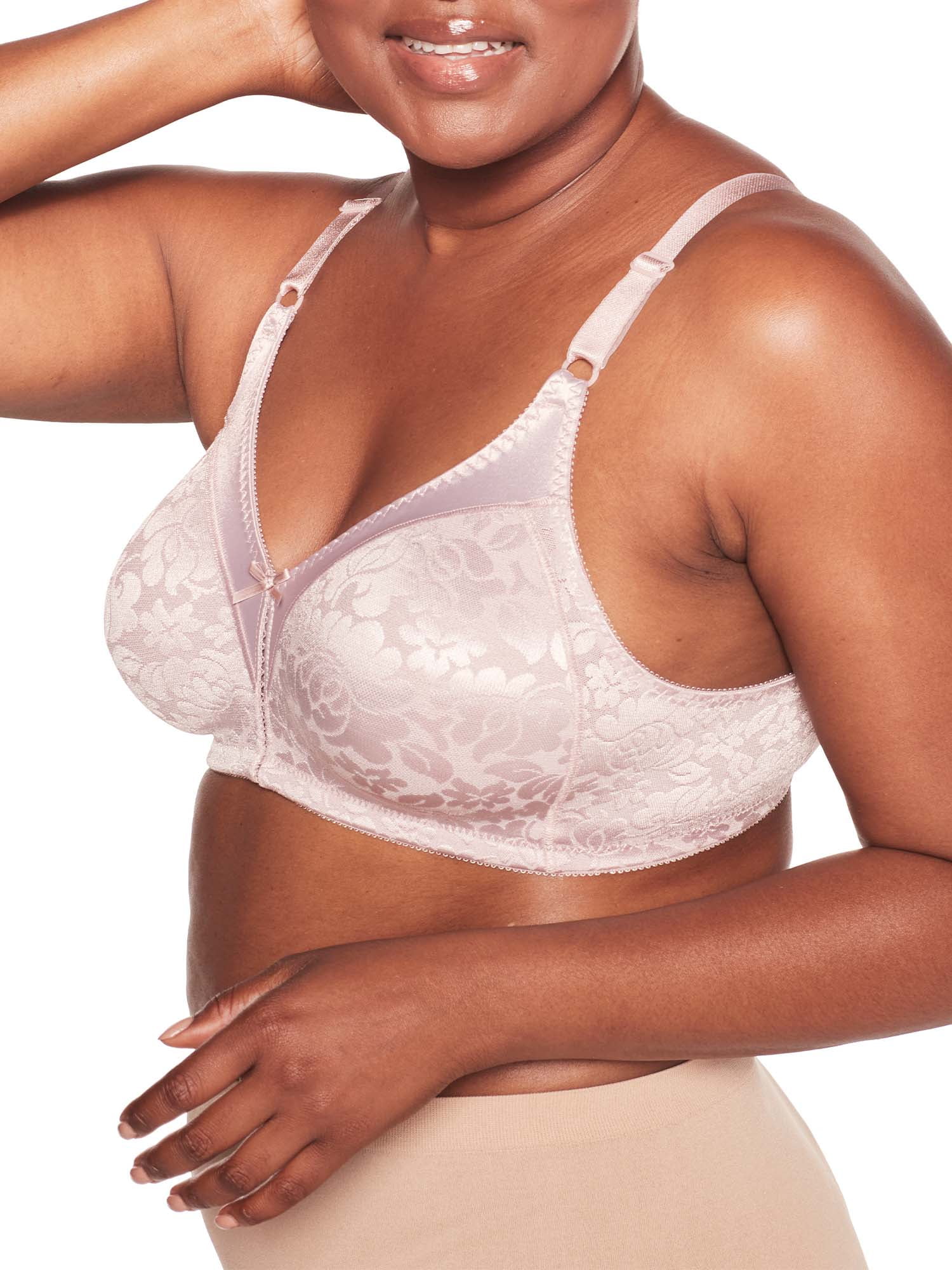 Buy BaliDouble Support Wireless Bra, Lace Bra with Stay-in-Place Straps,  Full-Coverage Wirefree Bra, Tagless for Everyday Wear Online at  desertcartSeychelles