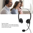 thumbnail image 4 of Wired Telephone Headset, A26 Call Centre Office Phone Headset, Customer Service Noise Cancelling Telephone Headset Business Headset with Mic, Adjustable Headband, 4 of 8
