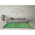 thumbnail image 3 of Ahgly Company Indoor Rectangle Abstract Emerald Green Modern Area Rugs, 8' x 12', 3 of 4