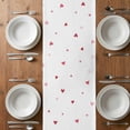 thumbnail image 6 of Valentine's Day Table Runner - 70 Inch Long, Kitchen Dining Table Runner Dresser Scarves, Red Love Branches Modern Minimalism Farmhouse Decor for Coffee Tables Wedding Party Banquet, 6 of 8