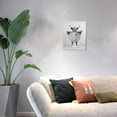 thumbnail image 4 of Funny Scottish Highland Cow Wall Art, Black and White Canvas, Rustic Farmhouse Style Decor Ready To Hang (8" W x 10" H), 4 of 8