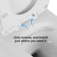thumbnail image 6 of TrumanPick Elongated One Piece Toilet with 1.6 GPF Dual Flush, Compact Toilet, MAP Score 1000g, 12'' Rough-in, White, 6 of 12