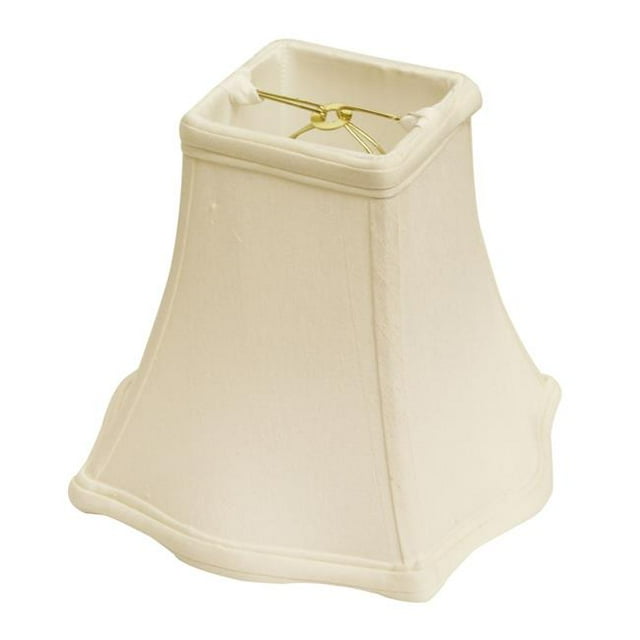 HomeRoots 469516 Abat-Jour Carré Premium Monay 8 Po., Blanc