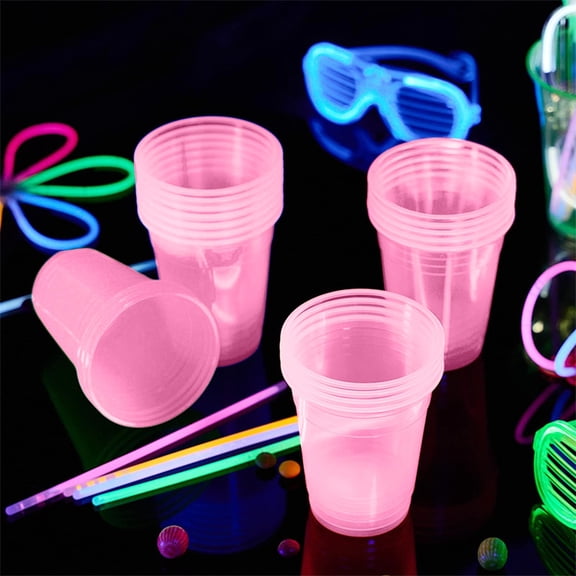 Qiweii 50-Pack Clear Disposable Plastic Cups Heavy-Duty High-Temperature Resistant for Household Drinking Wine Tea