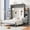 2: Gray, variant on Harper & Bright Designs Queen Size Murphy Bed, Wooden Queen Murphy Bed with Cushion, Wall Bed with Sofa for Home Office or Small Room, Gray