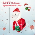 thumbnail image 3 of Costway 3.3FT Inflatable Christmas Santa Claus Broke Out from Window Hanging Decoration, 3 of 10
