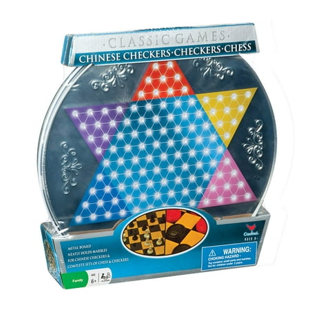 Cardinal Metal Board Chinese Checkers, Checkers, and