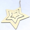 thumbnail image 4 of DIY 3 capas de 3 capas de cinco puntas, estrella americana de la independencia de la independencia de la placa artesanía con 2 cuerdas de cáñamo placas colgantes de pared Eigraketly HA012151-00, 4 of 7
