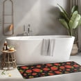 thumbnail image 2 of Red Strawberry Plants Fruit Pattern Black Pattern Kitchen Rug Mat,Kitchen Runner Rugs Non Skid Washable,Decorative Kitchen Floor Mats for Kitchen,Sink,Laundry,17"x47.2", 2 of 7