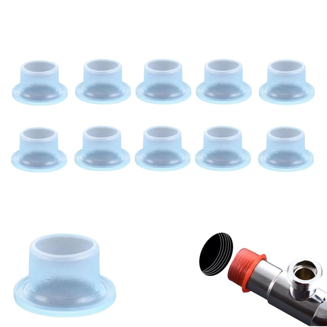 10 piezas de junta de sellado a prueba de fugas para grifo, arandela de sellado de tapón de silicona a prueba de fugas para grifo, junta a prueba de fugas para grifo, tapón de silicona a prueba de fug