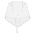 thumbnail image 7 of Alvivi Women's Sun Protection Chiffon Shawl Scarf Bolero Shrug Cardigan Sweater White One Size, 7 of 7