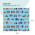 thumbnail image 4 of Wildkin Baby Play Mat - Large Folding Foam Play Mat for Infants, Babies, Toddlers, Waterproof, Double-sided (70" x 59") - Trains, Planes & Trucks, 4 of 6