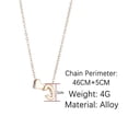 thumbnail image 2 of SUMENG Fashion Tiny Heart Dainty Initial Necklace Gold Silver Color Letter Name Choker For Women Pendant Jewelry Gift, 2 of 5