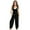 Black, variant on Girl's Casual Sleeveless Jumpsuits Spaghetti Straps Harem Long Overalls Loose Romper Long Pants With Pockets for Kids 5-14Y