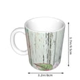 thumbnail image 2 of Yiaed Vintage Wood with Floral Print Ceramics Coffee,Large Handle Design,Extra Large Tea and Coffee Cup for Office and Home Mugs, 2 of 6