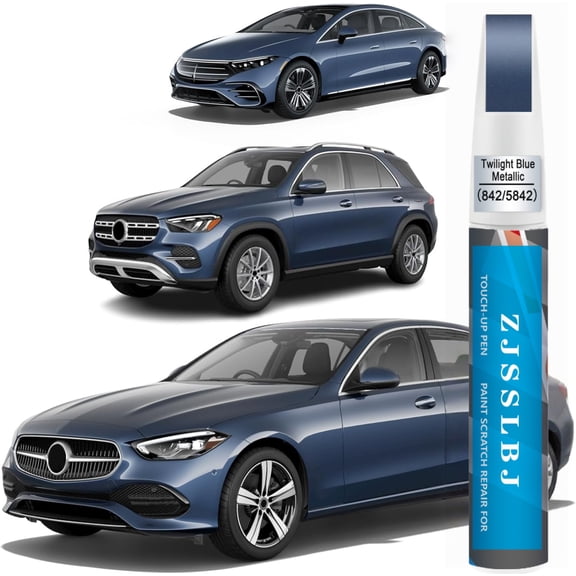 842/5842 Twilight Blue Metallic Compatible With Mercedes-Benz Exact Match Touch Up Paint Pen, Car Scratch Remover for Nicks and Chips Repair