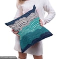 thumbnail image 4 of Ambesonne Wave Fabric by the Yard Upholstery, Ornamental Waves in Blue Tones, 10 Yards, Multicolor, 4 of 4
