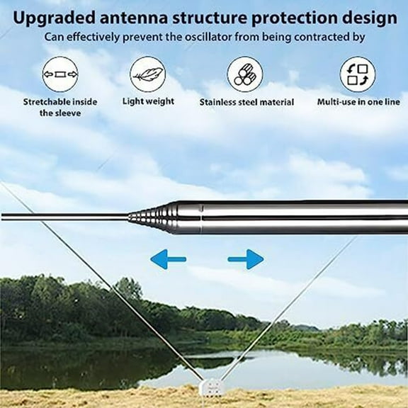 5.6M/18.4Ft Gp Telescopic Antenna For Ham Radio Shortwave Antenna For Yagi Antenna