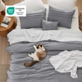 thumbnail image 4 of Juego de Edredón Bedsure King con Pliegues Pinch 4 Piezas Gris Boho, 4 of 8