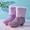 Purple, variant on Eltusu Little Girls Boots, No Slip High Heels Winter Thermal Dance Boots Pink Size 13(Little Kids)