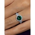 thumbnail image 2 of 2.35 Carat Elegant Round Cut Natural Diamond Green Emerald Gemstone Bridal Ring for her Solid 18K White Gold Size 11.5 by Diamond-Capitals, 2 of 7