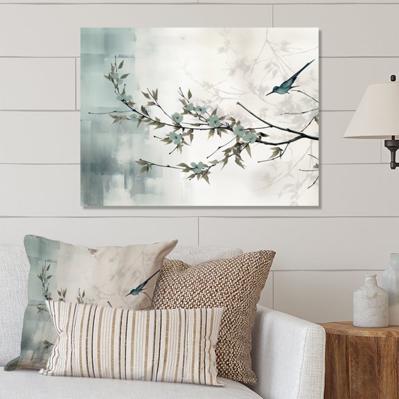 Designart "Oriental Design Tranquil Ink Harmony" Asian Art Metal Wall Decor