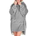 thumbnail image 1 of Sudadera Tipo Hoodie Cobija Unisex Hoodie Shendy Vendy Con Capucha Afelpada Suave Gris Jaspe, 1 of 5