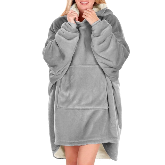 Sudadera Tipo Hoodie Cobija Unisex Hoodie Shendy Vendy Con Capucha Afelpada Suave Gris Jaspe