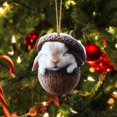 thumbnail image 5 of 2d Rabbit Forest Animal Acorn Ornaments,Seasonal Cute Animals Hanging Cozy Forest Christmas Ornaments,Fall Forest Wildlife Hanging Ornament Christmas Tree Decorations, 5 of 6