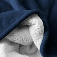 thumbnail image 4 of Bare Home Sherpa to Plush Throw Blanket, 50"x60" (Throw, Dark Blue), 4 of 4