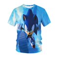 thumbnail image 3 of Camiseta de Sonic The Hedgehog para niños, camiseta colorida, camiseta de manga corta, camisetas de algodón para niños, lindas camisetas de gran tamaño con estampado de dibujos animados, 3 of 5