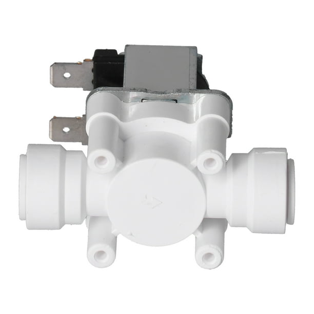 Válvula solenoide eléctrica de plástico, válvula solenoide eléctrica de plástico, interruptor de flujo de entrada cerrado, conector rápido, válvula solenoide diseñada a medida