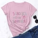 thumbnail image 2 of Jersey suelto para mujer Camiseta de manga corta con cuello redondo y estampado del día del maestro Camiseta de manga corta con cuello redondo/Camisa Pompotops hfajkhk141202, 2 of 7