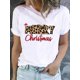 thumbnail image 1 of Camiseta de manga corta con estampado de corazón de amor de vino para mujer, ropa de Navidad, moda de Año Nuevo, Camisetas básicas, camisetas gráficas, 1 of 5
