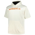 thumbnail image 2 of Men's Fanatics Joe Burrow Cream Cincinnati Bengals Big & Tall Short Sleeve Hoodie T-Shirt, 2 of 3