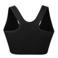 thumbnail image 3 of Women's Zip Front Sports Bra Wireless Bra Active Yoga Tank Top Racerback Sports Bra, 3 of 6
