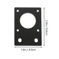 thumbnail image 2 of Weiweiguan 2pcs Stepper Motor Mounting Plate Durable Aluminum Fixed Bracket for 3D Printer, 2 of 6