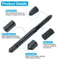 thumbnail image 3 of Uxcell Tap and Drill Bit Set, 1pcs 10-24 UNC Straight Flute Thread Screw Taps & 1pcs 3.8mm Twist Drill Bits, Black Oxide HSS-6542 Tapping Threading Tool Kit, 3 of 7