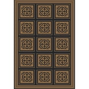 Verano Indoor/Outdoor Rug, Brown/Black