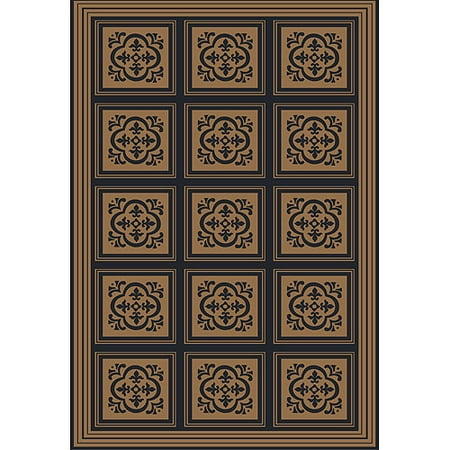 Verano Indoor/Outdoor Rug, Brown/Black