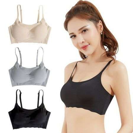 

Feiona Women Seamless Bra Push Up Tops Without Hoops Girls Wireless Sports Bra Padded Pitted Sleep Lingerie