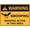 Warning Sign 3, variant on Warning Sign This Area Declared Restricted by Authority - 12×8 Inches, Security Metal, Business Office Road Street Home Wall Safety Decor
