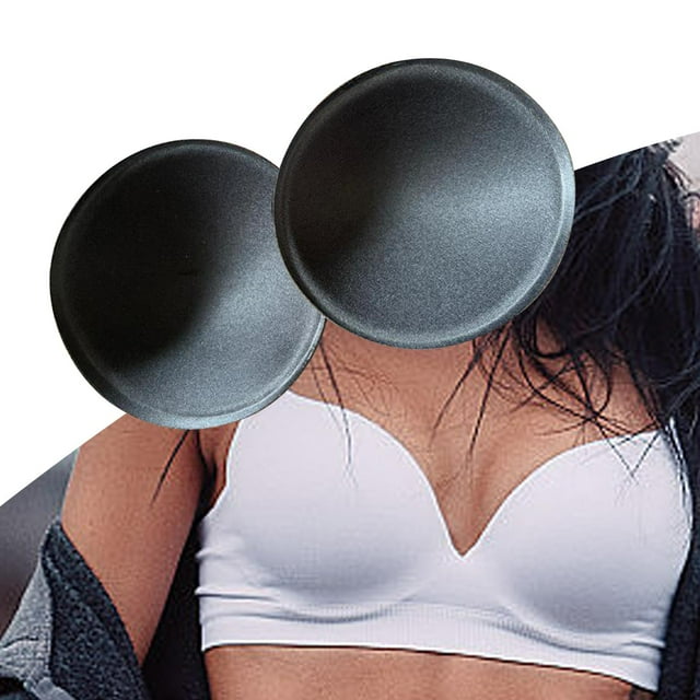 Coussinets Ronds pour Soutien-Gorge Inserts Bonnets Ronds Inserts Insert de Poitrine Coussinets pour Maillot de Bain Noir