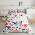 thumbnail image 2 of Erosebridal Cartoon Butterfly Bedding King Comforter Set,Spring Garden Bedding Sets King with Comforter,Ultra Soft Reversible Comforter Sets King Size,Kawaii Decor, 2 of 8