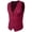 Red, variant on Modern Slim Fit Suit Vest for Men Tailored V Neck Formal Waistcoat Lightweight Design for Wedding Prom Business and Office Events L Size Navy