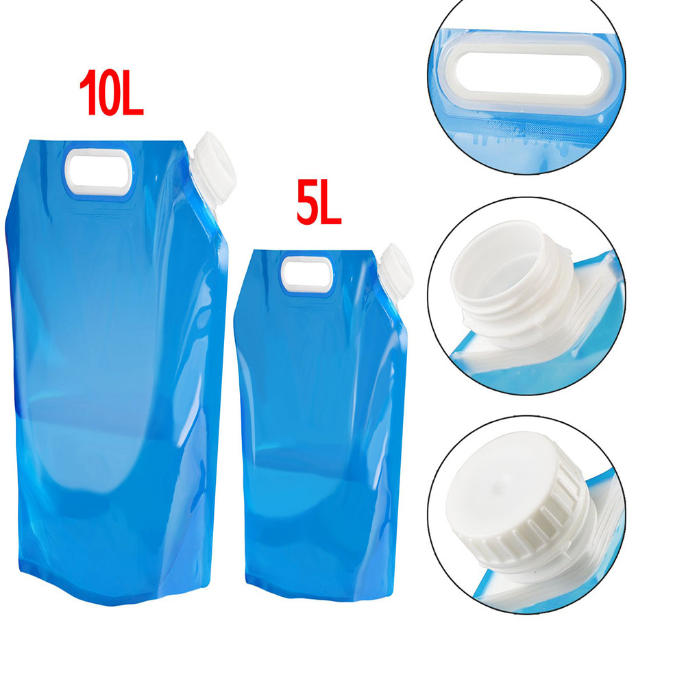 Visland Collapsible Pvc Water Tank Container Free Outdoor Portable Folding Water Bag Car Water Carrier Container For Camping, Travel, Climbing, Cycling